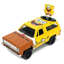 Jada Toys Hollywood Rides 1980 Chevy Blazer K5 1:32 Die-Cast Metal Vehicle with SpongeBob SquarePants Nano Figure