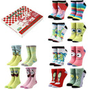 SpongeBob SquarePants 12 Days of Socks Box Set 12 Pack