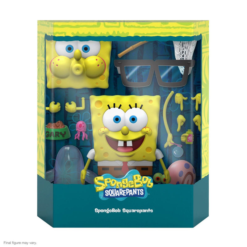 Super7 SpongeBob SquarePants Ultimates 7-Inch Action Figure, front packaging