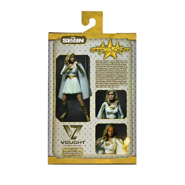 NECA The Boys Ultimate Starlight 7″ Scale Action Figure Back of Packaging