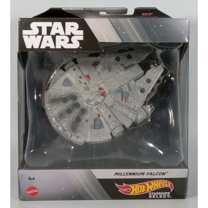 Hot Wheels 2023 Star Wars Starships Select 1:50 Scale Mix 1 Vehicles, Millennium Falcon