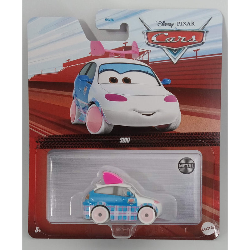 Pixar Cars Character Cars 2023 1:55 Scale Diecast Vehicles (Mix 3), Suki