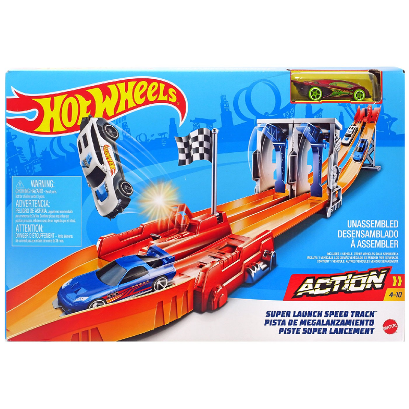Mattel Hot Wheels Dual Race Play-Set Super Launch Speed Track