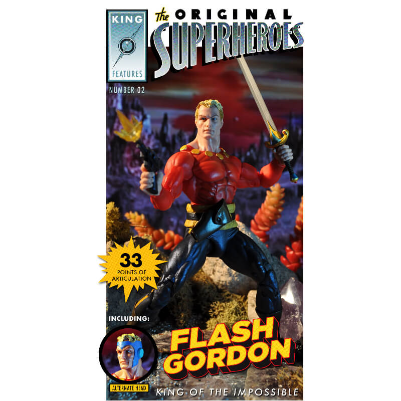 NECA The Original Superheroes King Features 7 Inch Scale Action Figures Flash Gordon