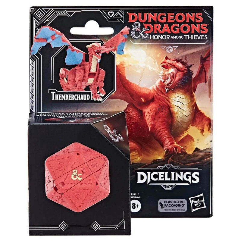 Dungeons & Dragons Honor Among Thieves Dicelings D20 Converting Figures, Themberchaud Packaging Front