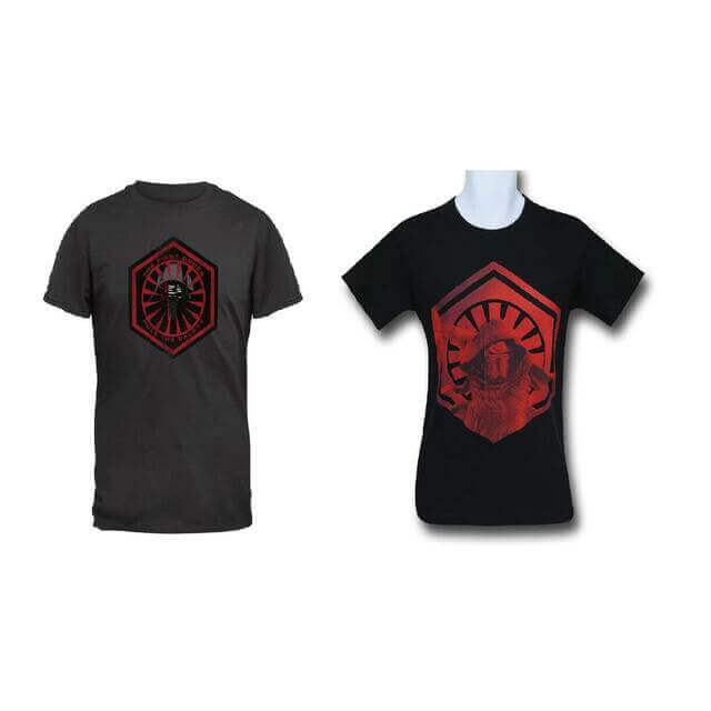 2 Star Wars T-Shirts, The New Fear and Force Awakens Kylo Renpire Men's Size Medium