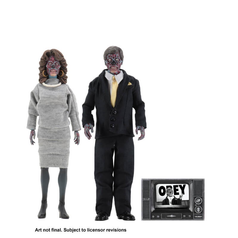 NECA They Live 8" Clothed Action Figures, Alien 2 Pack