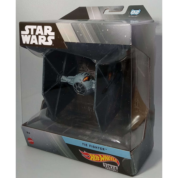 Hot Wheels 2023 Star Wars Starships Select (Mix 2) 1:50 Scale Vehicles, Tie Fighter Chase Variant