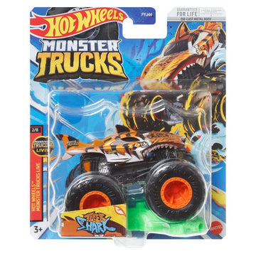 Hot Wheels Monster Trucks LIVE Tiger Shark Diecast Car 