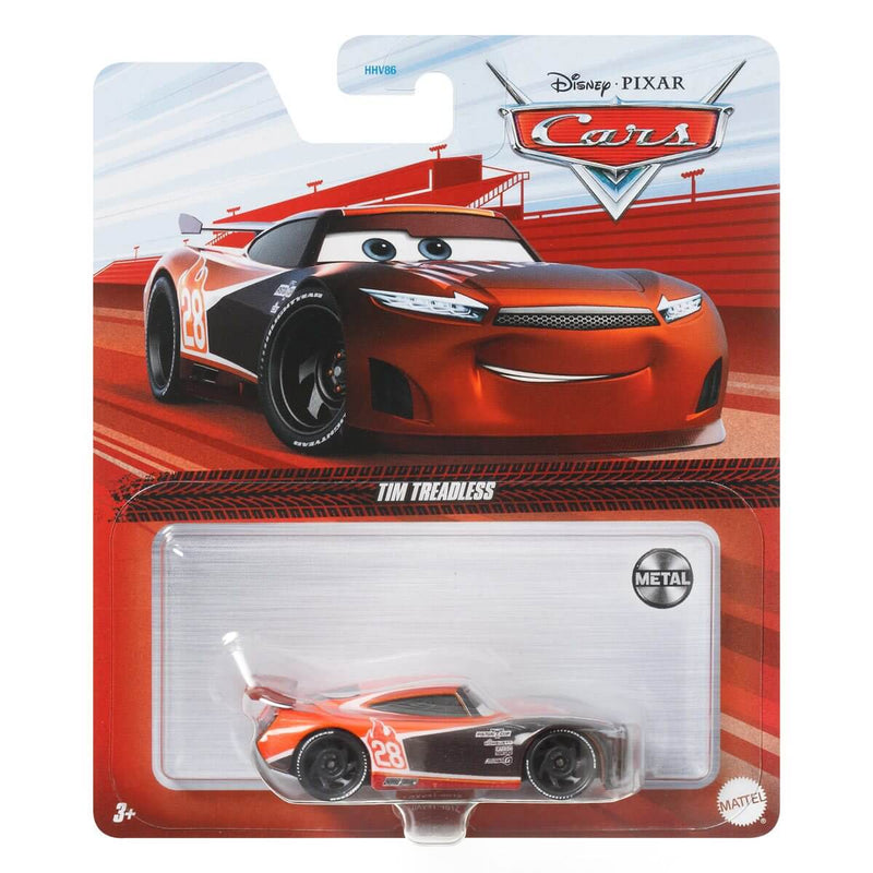 Pixar Cars Character Cars 2023 1:55 Scale Diecast Vehicles (Mix 4), Tim Treadless