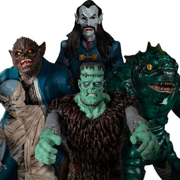 mezco monsters tower of fear Mezco's Monsters Tower of Fear 5 Points Action Figures Deluxe Set