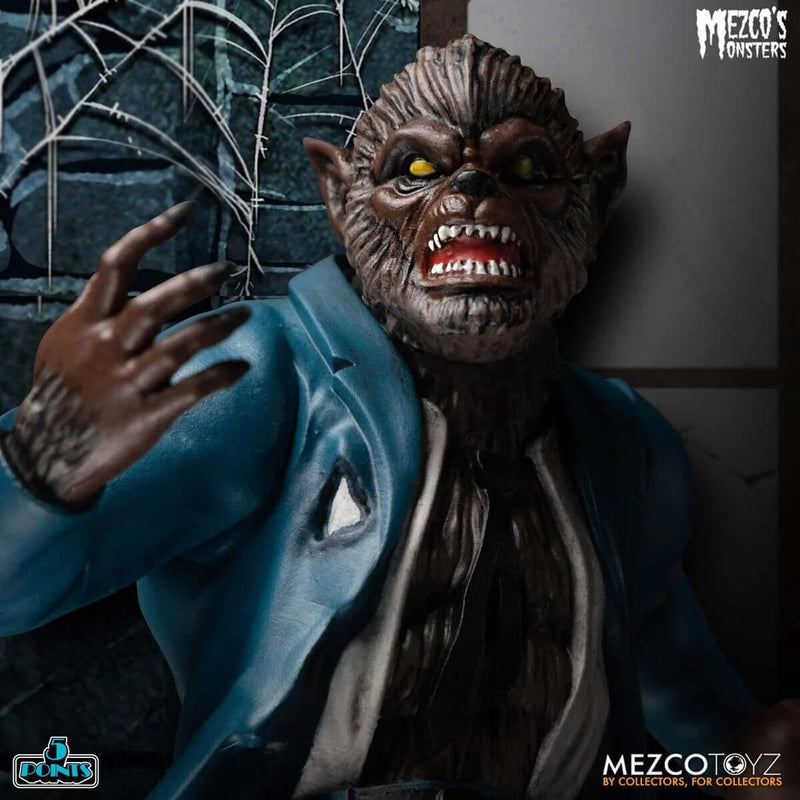 Mezco's Monsters Tower of Fear 5 Points Werewolf Action Figure
