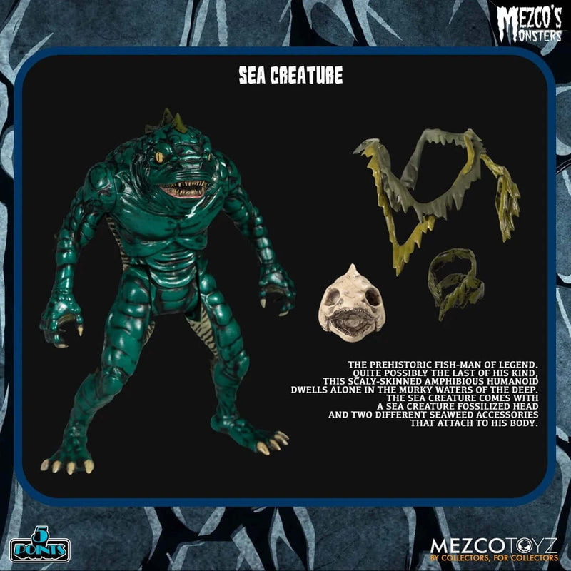 Mezco's Monsters Tower of Fear 5 Points Sea Creature Action Figure with Accessories