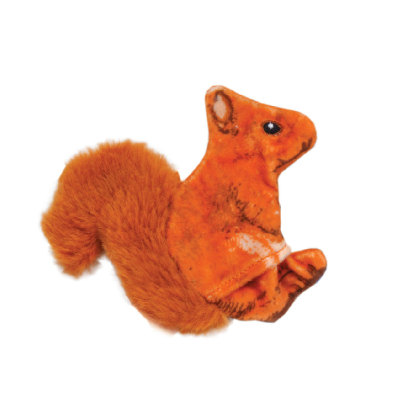 Turbo® Lifelike Catnip Cat Toys Orange Squirrel