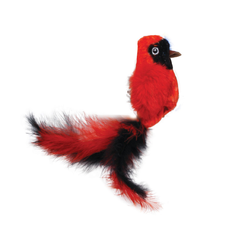 Turbo® Lifelike Catnip Cat Toys Red Bird
