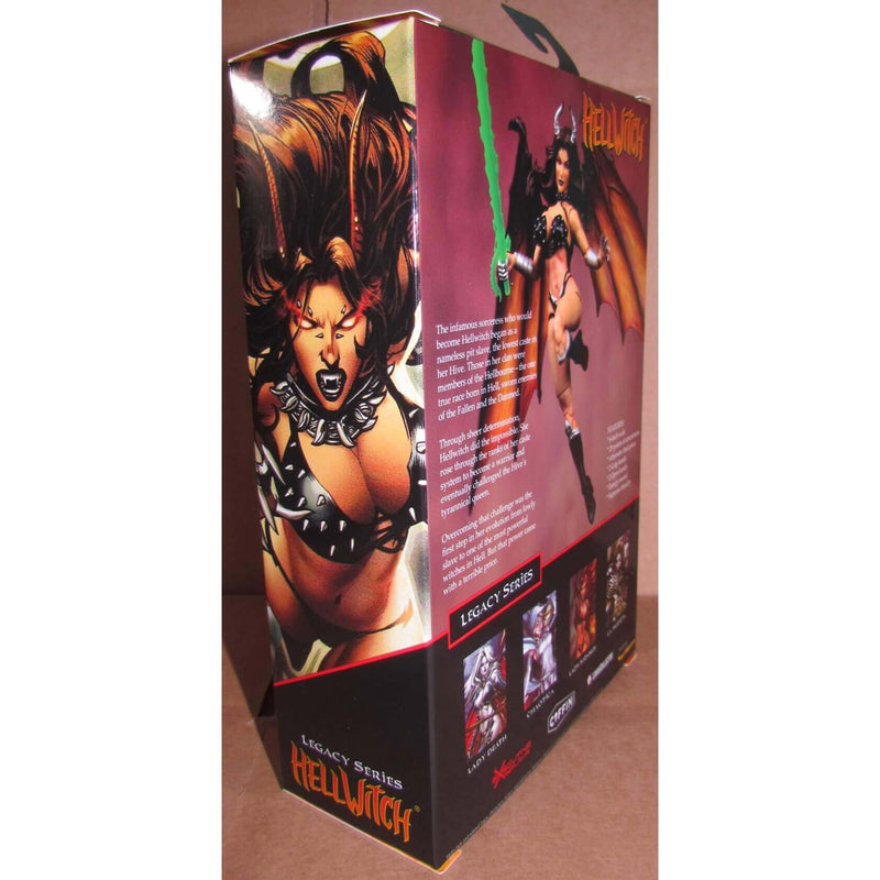Executive Replicas Hellwitch Legacy 6-Inch Action Figure, Packagning right-side and back