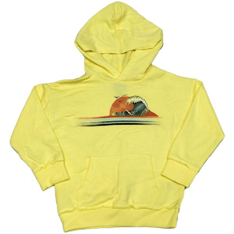 Faded Beach Wave Pullover Boy's Hoodie