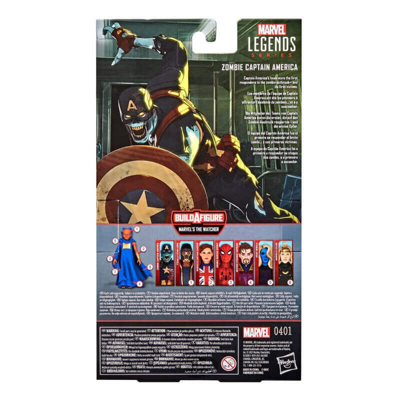 Avengers What If...? Marvel Legends 6 Inch Action Figures Zombie Captain America