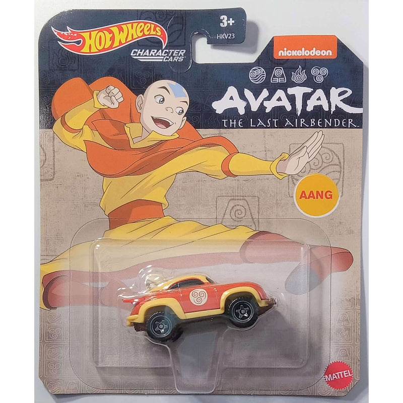 Hot Wheels 2023 Entertainment Character Cars (Mix 2) 1:64 Scale Diecast Cars, Aang (The Last Airbender)