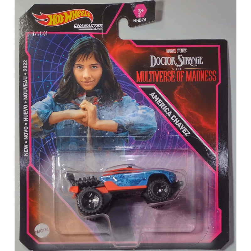 Marvel Hot Wheels Character Cars Mix 3, America Chavez