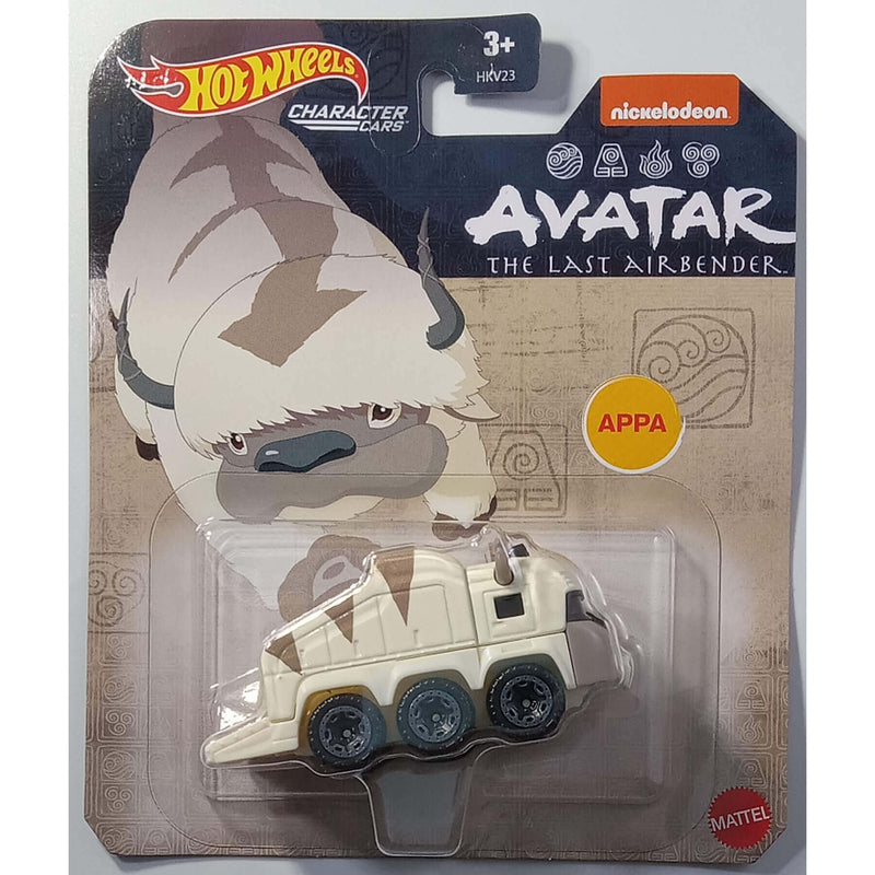 Hot Wheels 2023 Entertainment Character Cars (Mix 2) 1:64 Scale Diecast Cars, Appa (The Last Airbender)