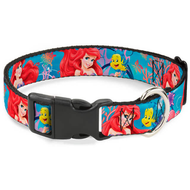 Disney's Ariel and Flounder Dog Clip Collar