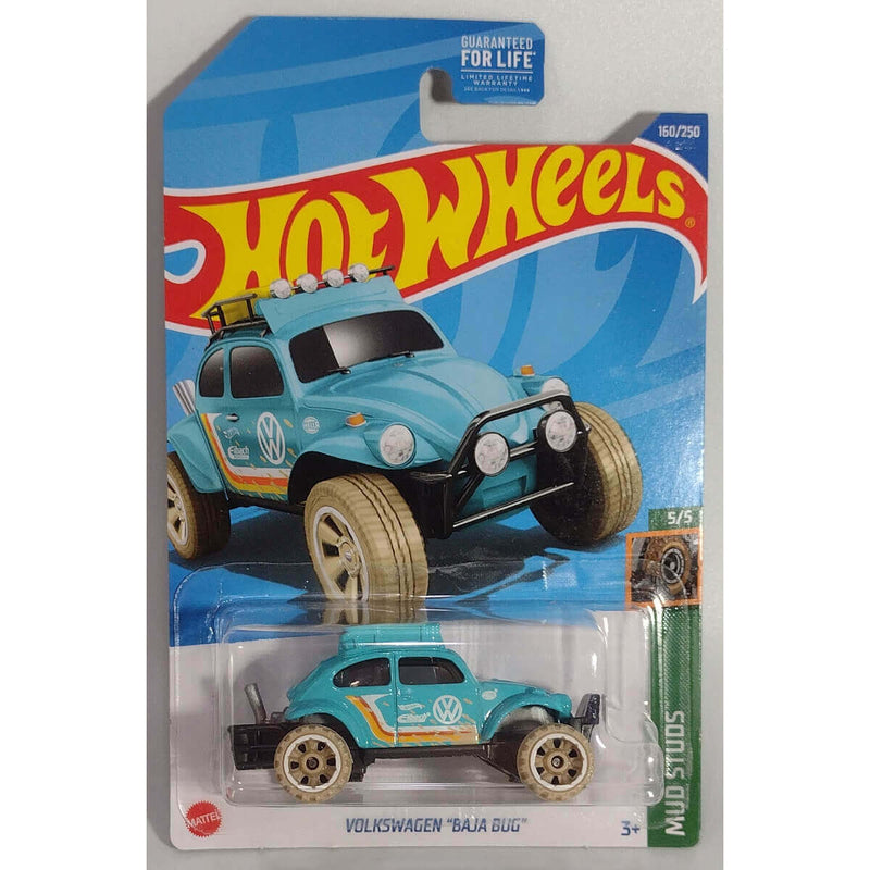 Hot Wheels 2022 Mainline Mud Studs Series Cars (US Card), Volkswagen 'Baja Bug" 5/5 160/250