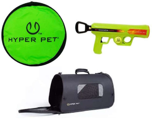 Hyper Pet Small K-9 3-Piece Bundle: Flippy Flopper, K-9 Kannon & Carrier
