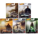 Hot Wheels Premium 2023 Star Wars, The Mandalorian Concept Art 1:64 Scale Diecast Cars, all 5 cars.