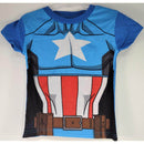 Marvel Avengers Captain America Boys T-Shirt, 3D Bag 2 Piece Set