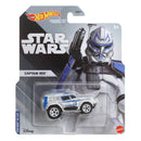 Star Wars Die-Cast Hot Wheels Character Cars Captain Rex