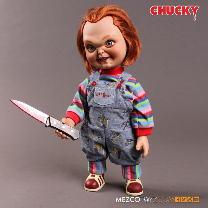 Mezco Toyz Child's Play Sneering Chucky 15 Inch Talking Doll