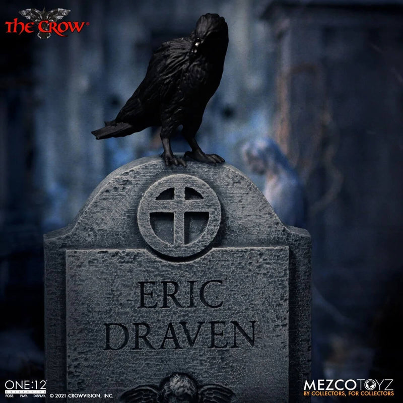 Mezco Toyz The Crow One:12 Collective 6 3/4 Inch Action Figure headstone accessory
