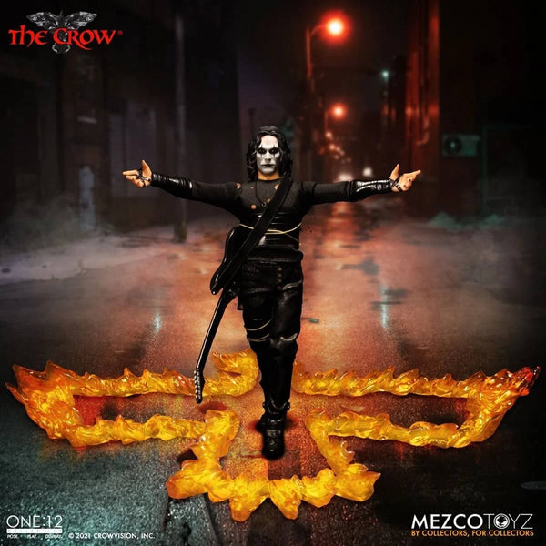 Mezco Toyz The Crow One:12 Collective 6 3/4 Inch Action Figure with arms open