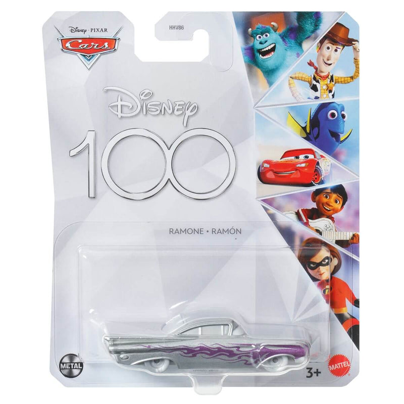 Pixar Cars Character Cars 2023 1:55 Scale Diecast Vehicles (Mix 6), Ramone (Disney 100th)