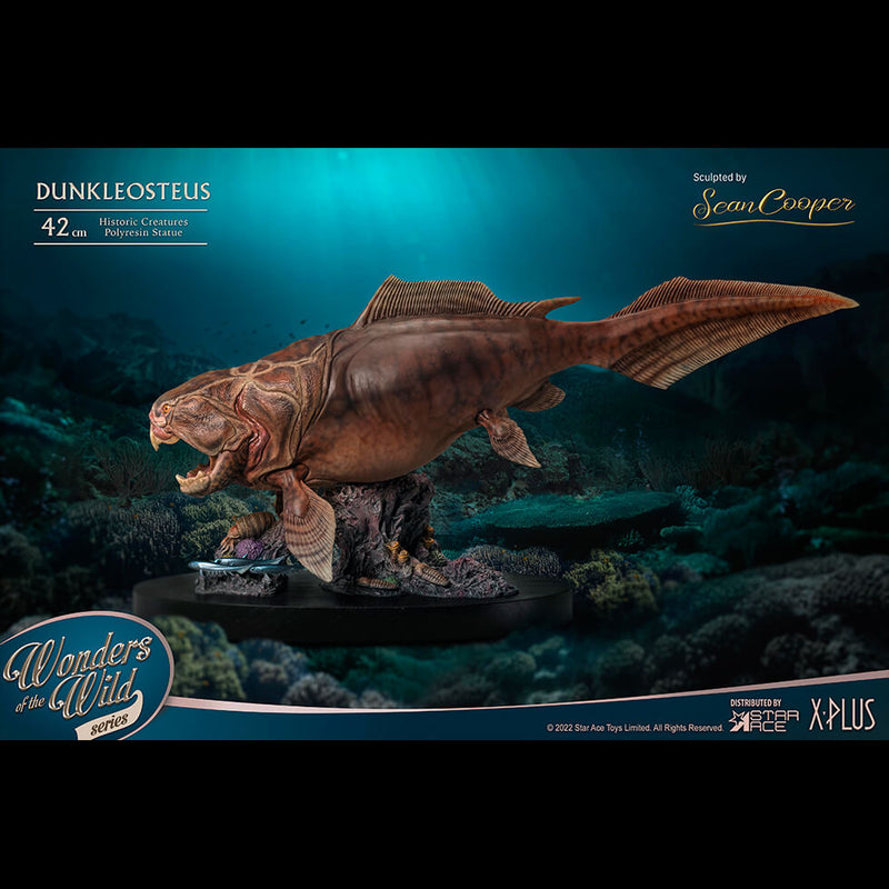 Star Ace X-Plus Dunkleosteus Wonders of the Wild 16 1/2 Hand-Painted Inch Statue Main photoi