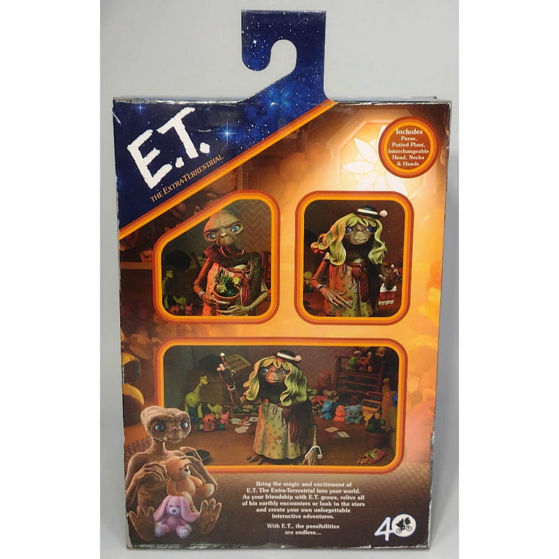 NECA Ultimate Dress Up E.T. The Extra-Terrestrial 40th Anniversary Action Figure, Back Cover