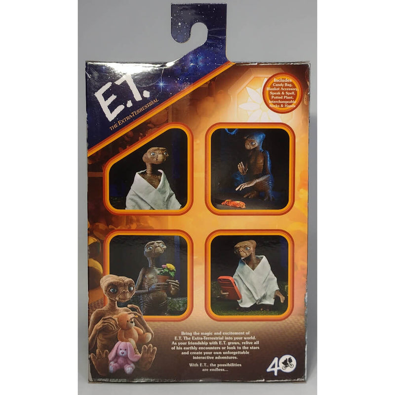 NECA Ultimate E.T. The Extra-Terrestrial 40th Anniversary 7″ Scale Action Figure, Back Cover