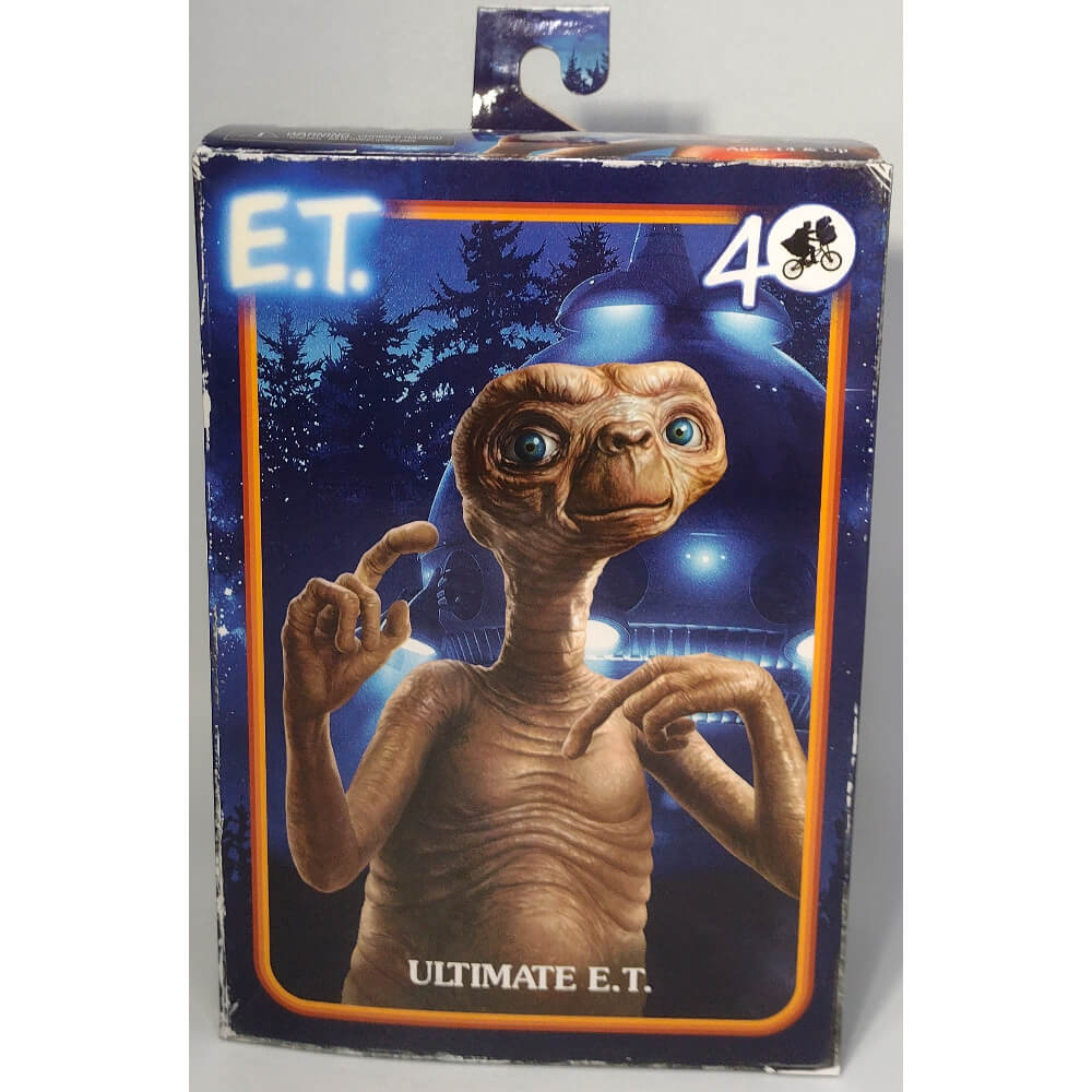 NECA E.T. Ultimate Dress-Up Figura Action 40° Anniversario - Altezza 11cm, Snodabile Con Accessori, Edizione Collezionisti