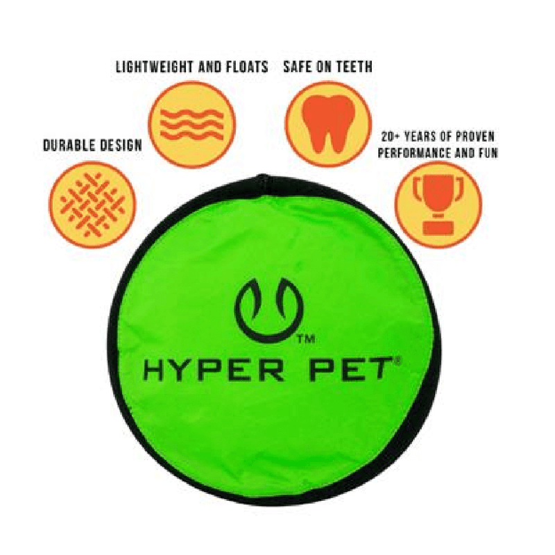 Hyper Pet™ 9" Flippy Flopper Dog Toy, Green