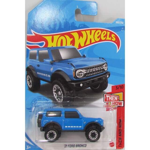 Hot Wheels 2021 Then and Now '21 Ford Bronco (Blue) 3/10 100/250