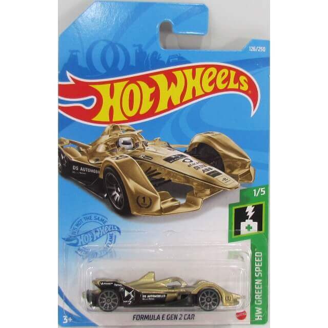Hot Wheels 2021 HW Green Speed Series Cars Formula E Gen 2 Car (Gold) 1/5 126/250