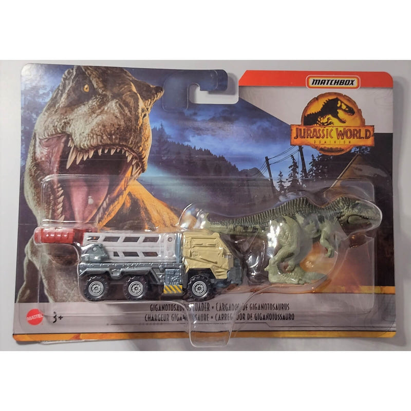 Matchbox Jurassic World Dino Transporters Vehicles Giganotosaurus Loader