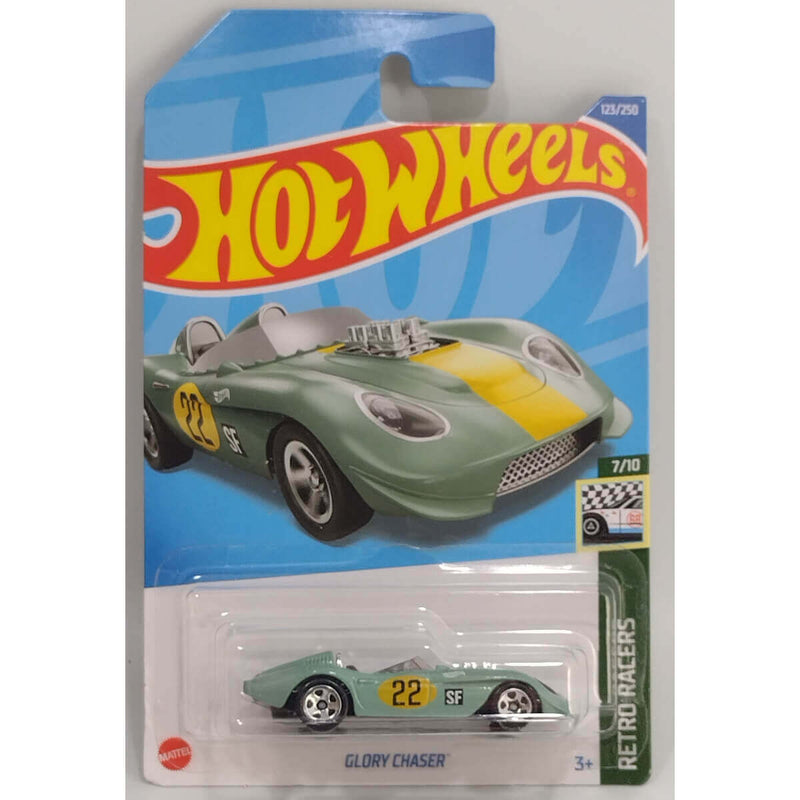 Hot Wheels 2022 Retro Racers Series Cars Glory Chaser (Fair Green) 7/10 123/250
