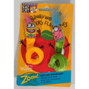 Green and Orange FAT CAT® Classic Springy Worms Cat Toys