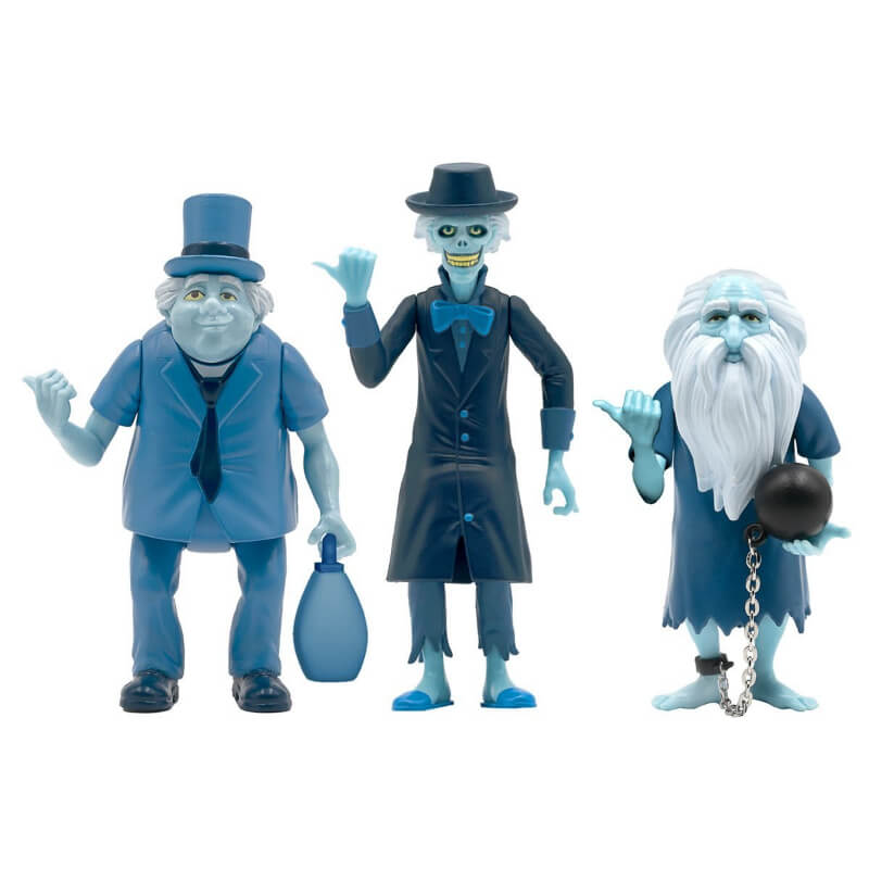 Disney The Haunted Mansion Hitchhiking Ghosts 3 3/4-Inch ReAction Figure Set of 3