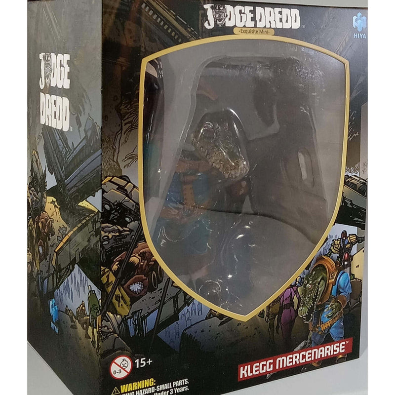 Hiya Toys Judge Dredd Klegg Mercenarise 1:18 Scale Exquisite Mini Action Figure - Previews Exclusive, Box front