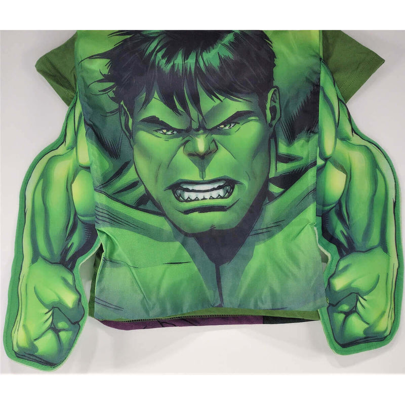 Marvel Avengers The Hulk Boys T-Shirt, 3D Bag 2 Piece Set