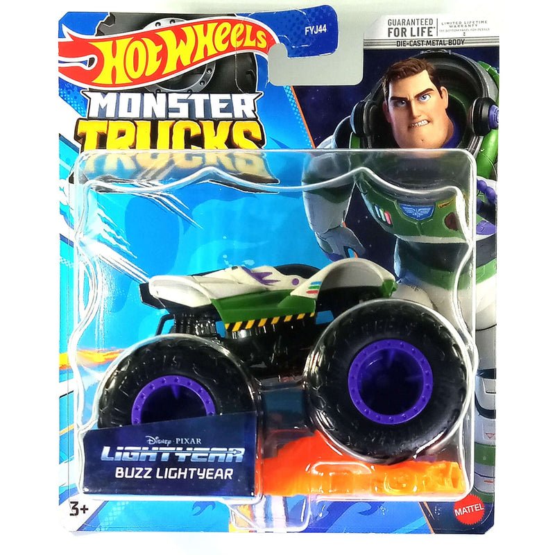 Hot Wheels 2023 1:64 Scale Die-Cast Monster Trucks (Mix 7), Buzz Lightyear (2022 Lightyear Movie) HPX07
