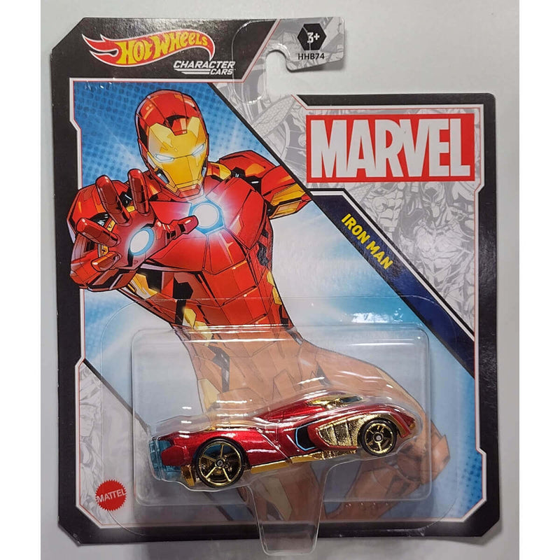 Marvel Hot Wheels Character Cars Mix 3, Iron Man